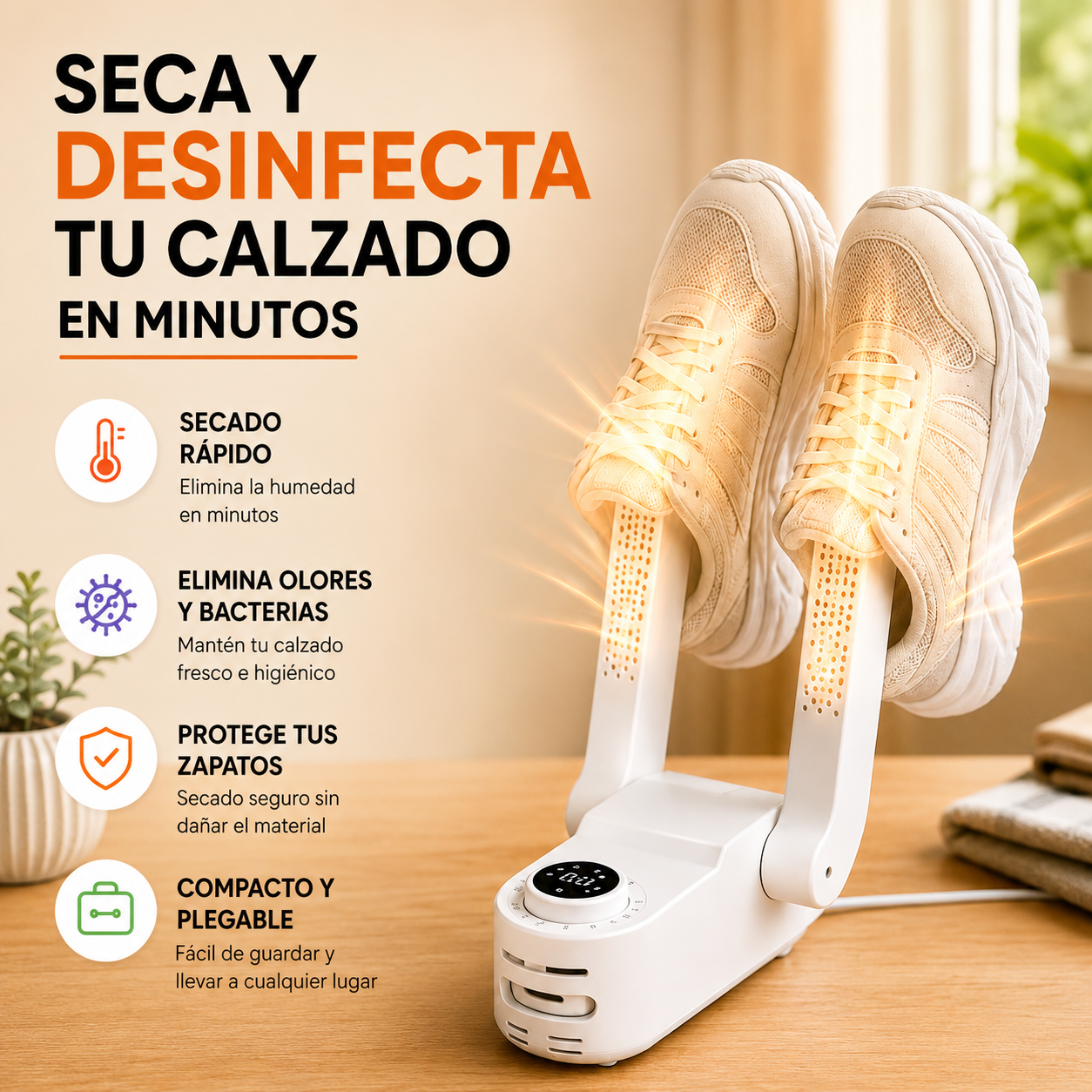 ASPIRAMAX™ - SECA, DESINFECTA Y RECUPERA LA FRESCURA DE TU CALZADO